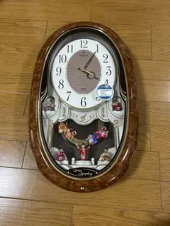 クイーンエリザベス2 からくり時計 メロディ時計 木枠 ステンドグラス QE2 クイーンエリザベス2 からくり時計 メロディ時計 木枠 ステンドグラス