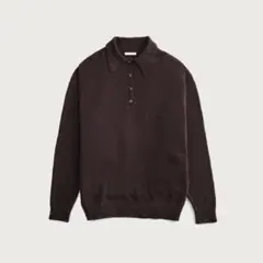 ENOF poodle knit polo sweater