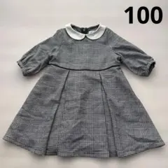 B:MING BY BEANS チェック柄ワンピース 100