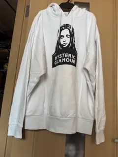 HYSTERIC GLAMOUR エックスガールコラボパーカーホワイトL