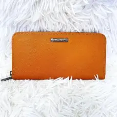 美品　SAMANTHA サマンサキングズ　レザー　長財布　ラウンドファスナー