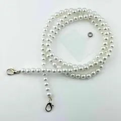 新品 未使用 スマホショルダー パール チェーン ストラップ ネックストラップ