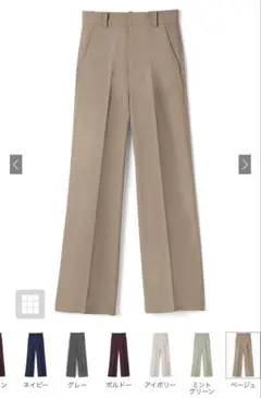【GRL】センタープレスストレートパンツ ai07 XS