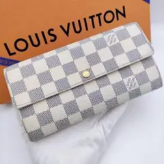 ルイヴィトン ダミエ アズール ポルトフォイユ サラ 長財布 10枚