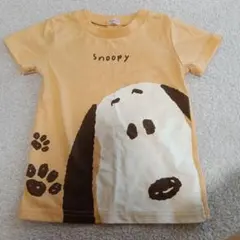 PEANUTS スヌーピー 半袖Tシャツ オレンジ