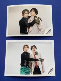 SnowMan 公式写真 渡辺翔太 向井康二 オフショSERIOUS