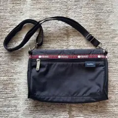 ファミリア×レスポートサック ショルダーバッグ 神戸本店 赤チェック 黒