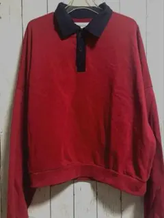 メルローmerlot ワイドポロスゥエット配色