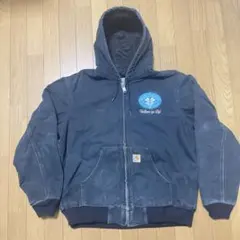 カーハート アクティブジャケット 00s USA製 企業もの ブラック BLK