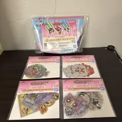 【新品未開封】 一番くじ パワーパフガールズ E賞ポーチ＋H賞ステッカーセット