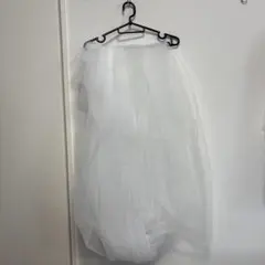 ウェディング　ロングベール ホワイト コーム付き　3m