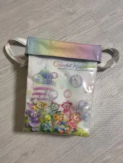 ディズニー　ポップコーンバケット　ダッフィー　カラフルハピネス