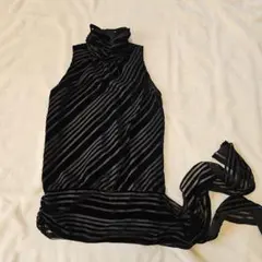 ヤマダヤ　Maitresse ベロア 朝のとても素敵なストライプのトップス