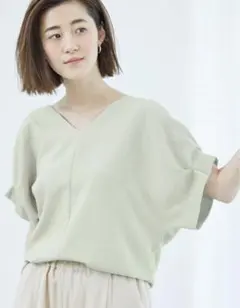 【新品未使用】ロペピクニック ライトグリーン　半袖シャツ　トップス 40