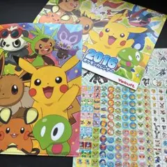ポケモン 2016カレンダー、 クリアファイル 、シールセット