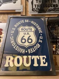 2.男前インテリア ルート66 ROUTE66 木工雑貨 インテリアパネル - メルカリ