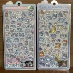 【正規品】 ボンボンドロップシール　オリジナル　うさぎ　くま　2種セット