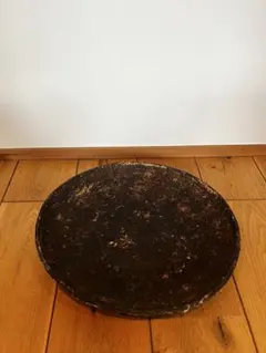 黒色円形皿