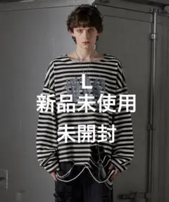 【Grancy】　総柄ラインストーングラフィックロンT　【グランシー】