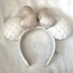 ディズニー・シー ミニー カチューシャ キルティング ホワイト