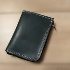 た*け様 超特価·☆エルバマット(グリーン)☆ハンドメイド☆コンパクトウォレト·