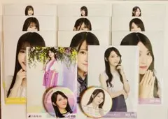 乃木坂46 黒見明香 生写真写真11枚 ＋缶バッチ２個