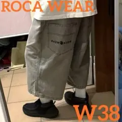 希少ROCA WEAR ロカウェア W38 バギーパンツ グレー ハーフパンツ