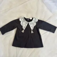 バースデイ　コトリ　花柄襟付き　トレーナー　Tシャツ　カットソー