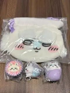 ちいかわ　おかお巾着② 平成女児チョコ　マスコット　おくるみ　モモンガまとめ売り