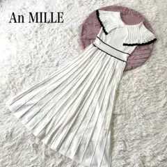美品✨　アンミール ノースリーブ ニットワンピース ロング FREE