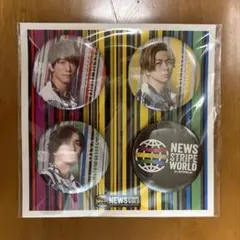 NEWS STRIPE WORLD in ジョイポリス 缶バッジセット - メルカリ