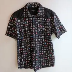希少✨美品 BURBERRY BLACK LABEL 花柄 総柄 半袖シャツ 3 - メルカリ