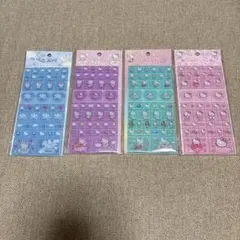 ハローキティ　タイルシール　4枚