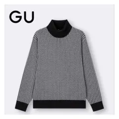 【美品】GU スムースニットタートルネックセーター Sサイズ