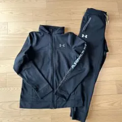 UNDER ARMOUR 黒 ジャージ セット　上下