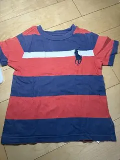 Polo Ralph Lauren Tシャツ 100cm 赤青ストライプ