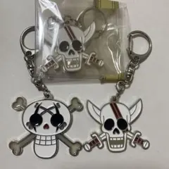 ワンピース 海賊旗ステンドグラスチャーム シャンクス バギー3個セット