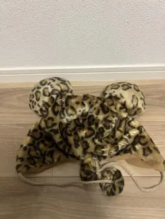 ディズニーファンキャップ　ヒョウ柄