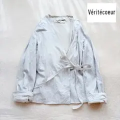 ❁Veritecoeur(ヴェリテクール) ガウンカーディガン シルク混 リボンのサムネイル