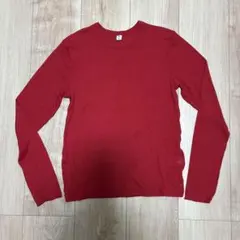 GU ソフトシアークルーネックT 長袖 トップス　mサイズ