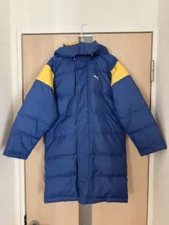 PUMA ベンチコート 青/黄 フード付き　130