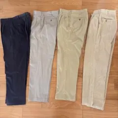 メンズチノパン 綿パンツ 4点まとめ売り ユニクロ 他