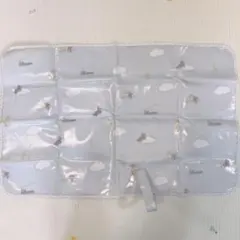 ジェラートピケ おむつ替えマット 雲と動物プリント