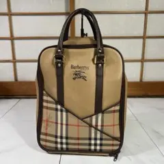 バーバリー ノバチェック シューズ バッグ ホースロゴ ゴルフ ベージュ