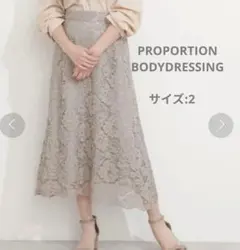 PROPORTIONBODYDRESSINGフレア　ロング　スカート