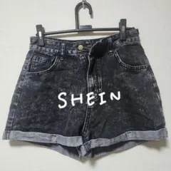 SHEIN / ブラックデニム / ショートパンツ / XL