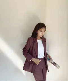 【美品】レディース　セットアップ　黒　韓国のサムネイル