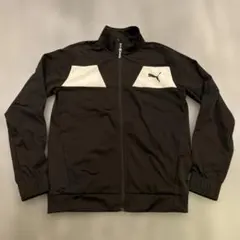 PUMA ジップアップジャケット ブラック/ホワイト　160
