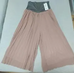プリーツガウチョ マタニティパンツ M