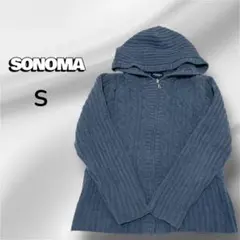 SONOMA フード付きカーディガン ニットセーター S